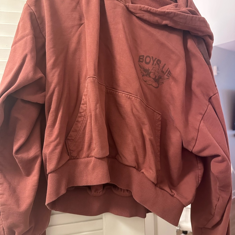 Boys Lie Warm Brown Hoodie